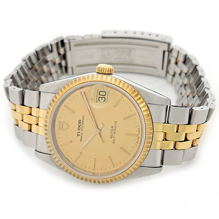 TUDOR 
Prince Oysterdate 34mm 
With box and papers