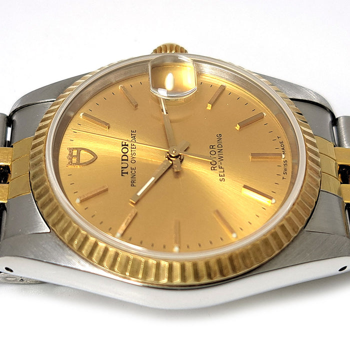 TUDOR 
Prince Oysterdate 34mm 
With box and papers