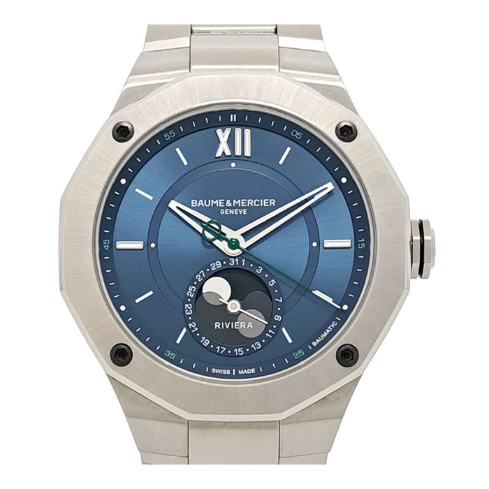 Baume & Mercier 
リビエラ ボーマティック ムーンフェイズ 
箱付