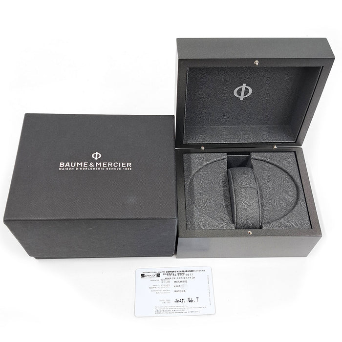 Baume & Mercier 
リビエラ ボーマティック ムーンフェイズ 
箱付