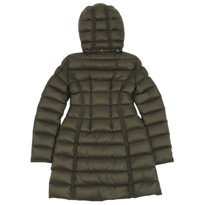 MONCLER 
Logo Patch Hood Fur Nylon 
HERMIFUR Down Coat
