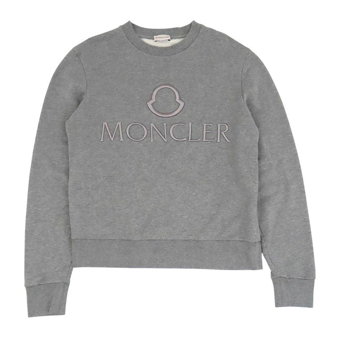 MONCLER 
刺繍 コットン クルーネック 
SWEAT SHIRT ロゴ エンブロイダリー スウェット