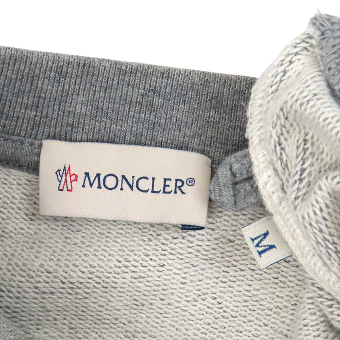 MONCLER 
刺繍 コットン クルーネック 
SWEAT SHIRT ロゴ エンブロイダリー スウェット