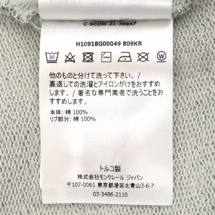 MONCLER 
刺繍 コットン クルーネック 
SWEAT SHIRT ロゴ エンブロイダリー スウェット