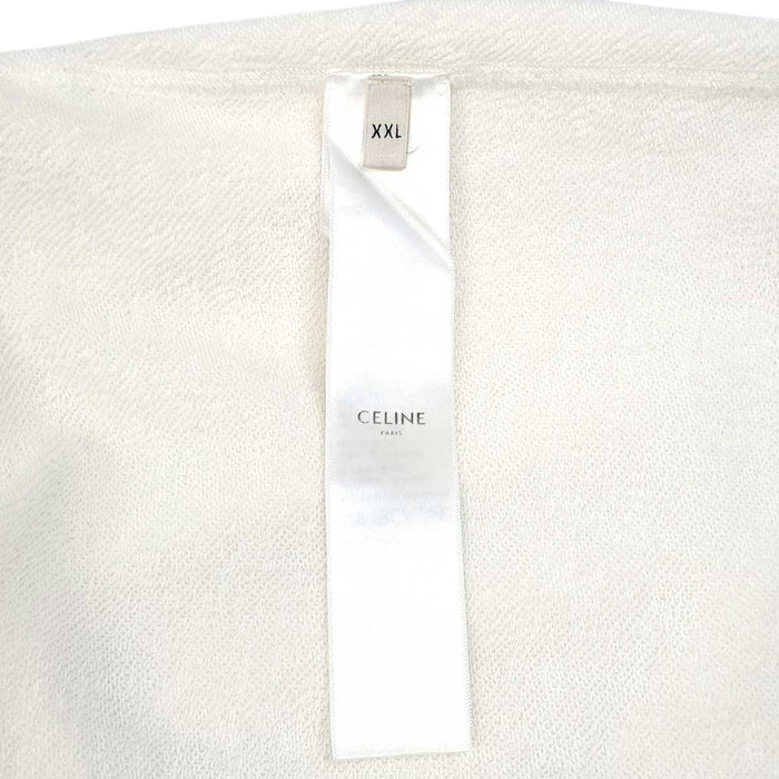 CELINE 
クルーネック コットン トリオンフ 
フロッキー ロゴ スウェット