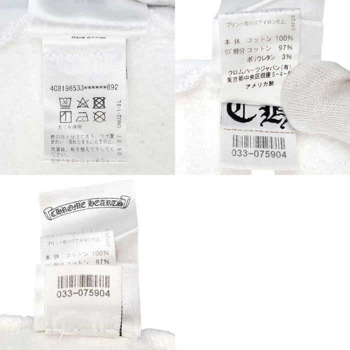 CHROME HEARTS 
CH スクロールラベル アームロゴ コットン 
ネックロゴ スウェット トレーナー