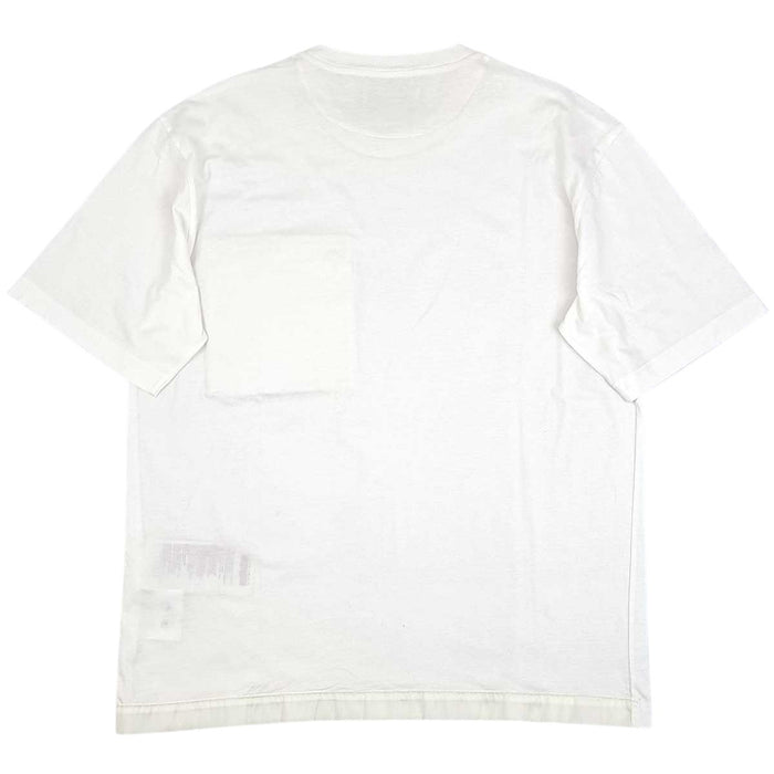 PRADA 
Cotton Re-Nylon Contrast Panel 
Triangle Logo Cotton Nylon T-Shirt