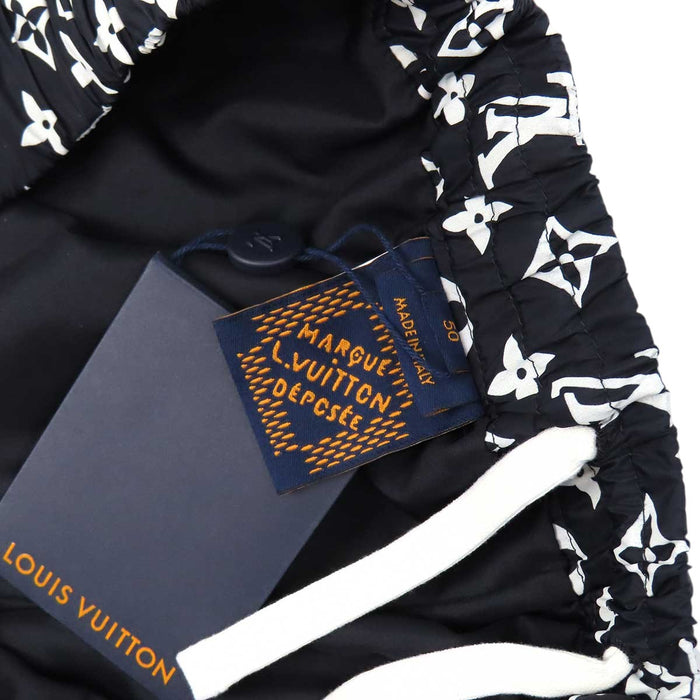 LOUIS VUITTON 
LV ロゴ 
モノグラム プリント テクニカル ナイロン トラック パンツ