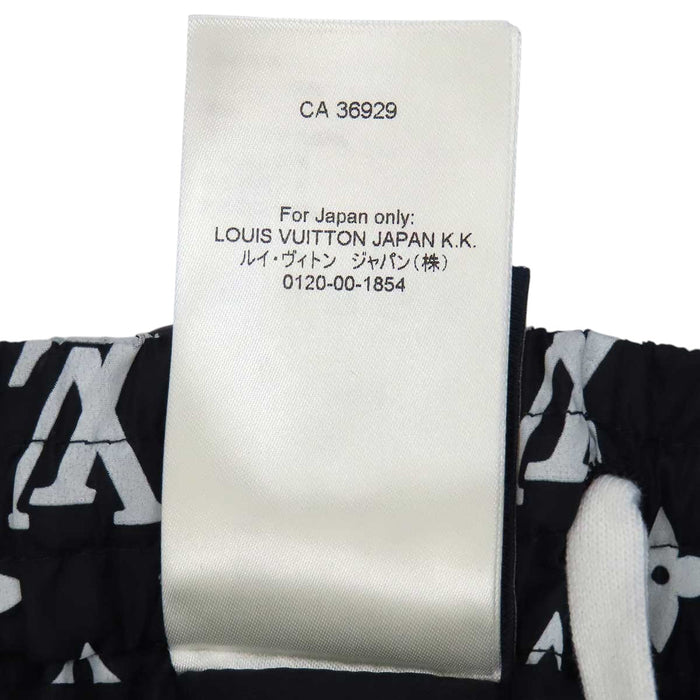 LOUIS VUITTON 
LV ロゴ 
モノグラム プリント テクニカル ナイロン トラック パンツ