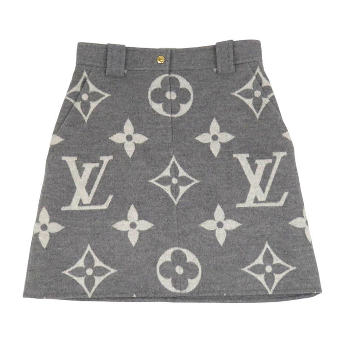 LOUIS VUITTON 
LV ミニ 
ジャイアント モノグラム ウール スカート