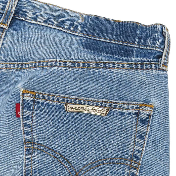 CHROME HEARTS 
CH リーバイス501 USED加工 クロスパッチ スクロールラベル 
ギャラクシー パッチ デニムパンツ セントパーツ限定