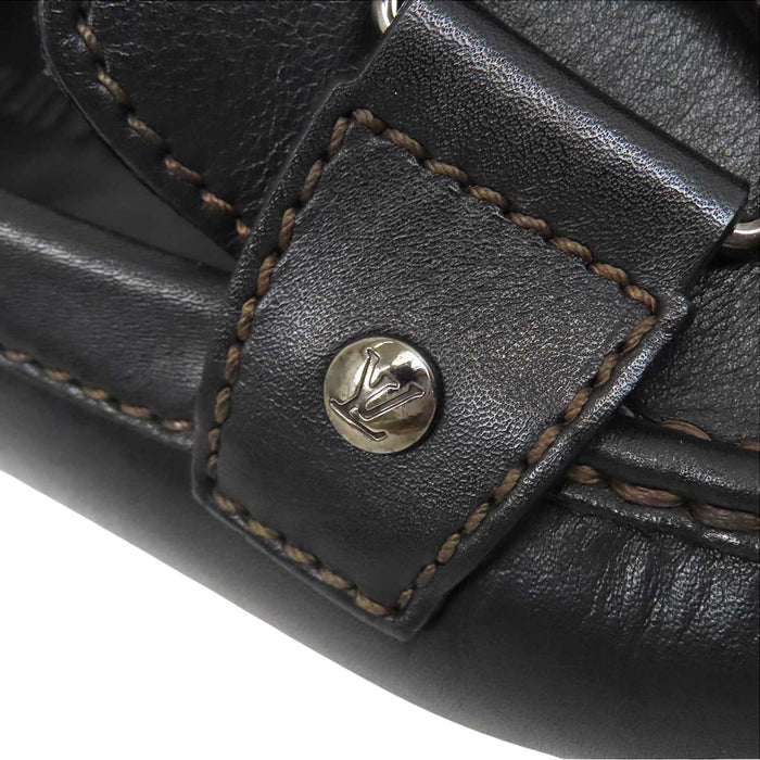 LOUIS VUITTON 
LV ロゴ レザー シルバーカラー金具 
モンテカルロ ライン ドライビングシューズ