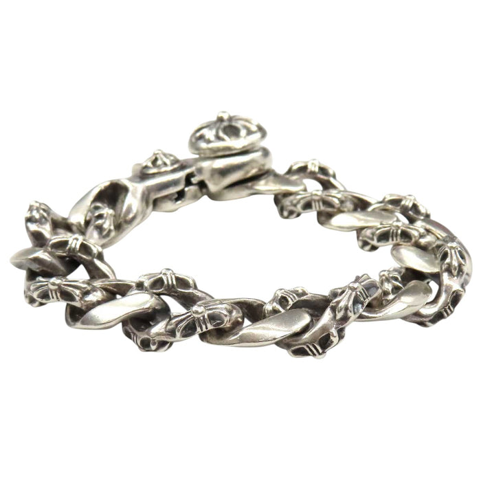 CHROME HEARTS 
FNCY CHN LNK クロスボール シルバー 13LINK 
ファンシーリンク クリップ ブレスレット 13リンク