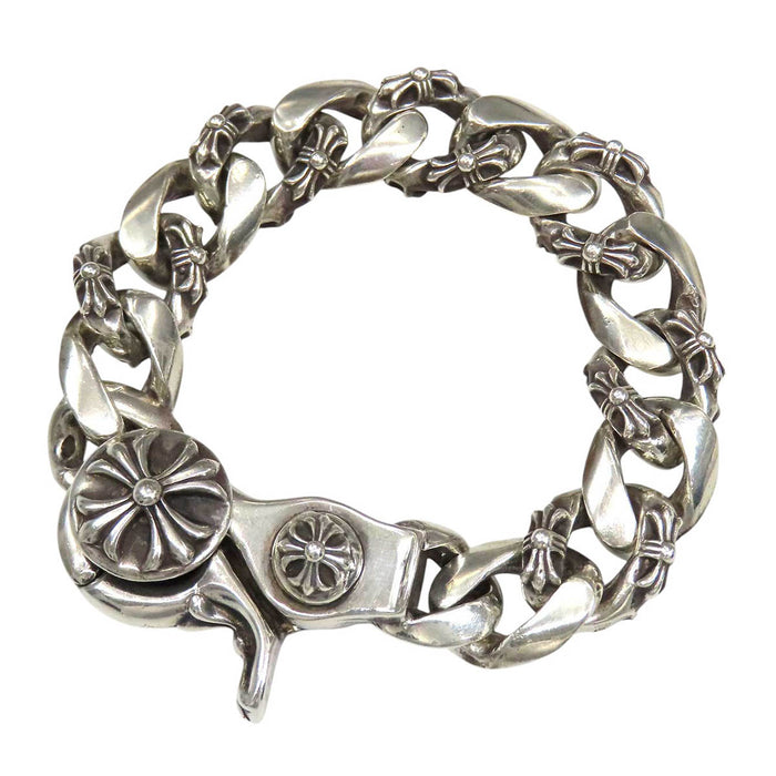 CHROME HEARTS 
CH FNCY CHN LNK シルバー クロスボール 13LINK 
ファンシーリンク クリップ ブレスレット 13リンク