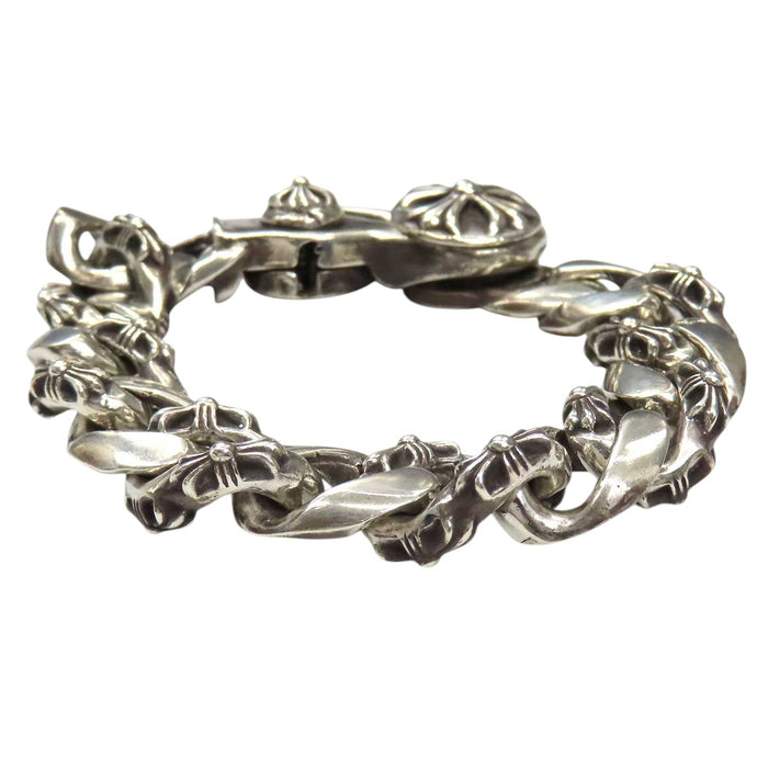 CHROME HEARTS 
CH FNCY CHN LNK シルバー クロスボール 13LINK 
ファンシーリンク クリップ ブレスレット 13リンク