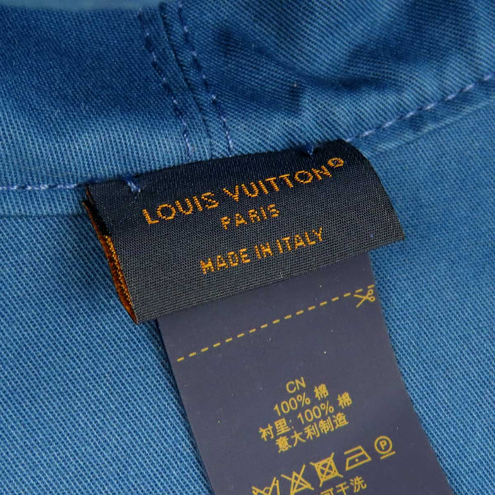 LOUIS VUITTON 
LV ロゴ 刺繍 総柄 コットン デニム リバーシブル 
ボネ モノグラム エッセンシャル バケットハット