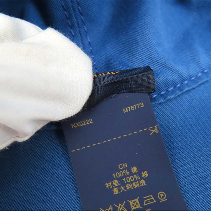 LOUIS VUITTON 
LV ロゴ 刺繍 総柄 コットン デニム リバーシブル 
ボネ モノグラム エッセンシャル バケットハット