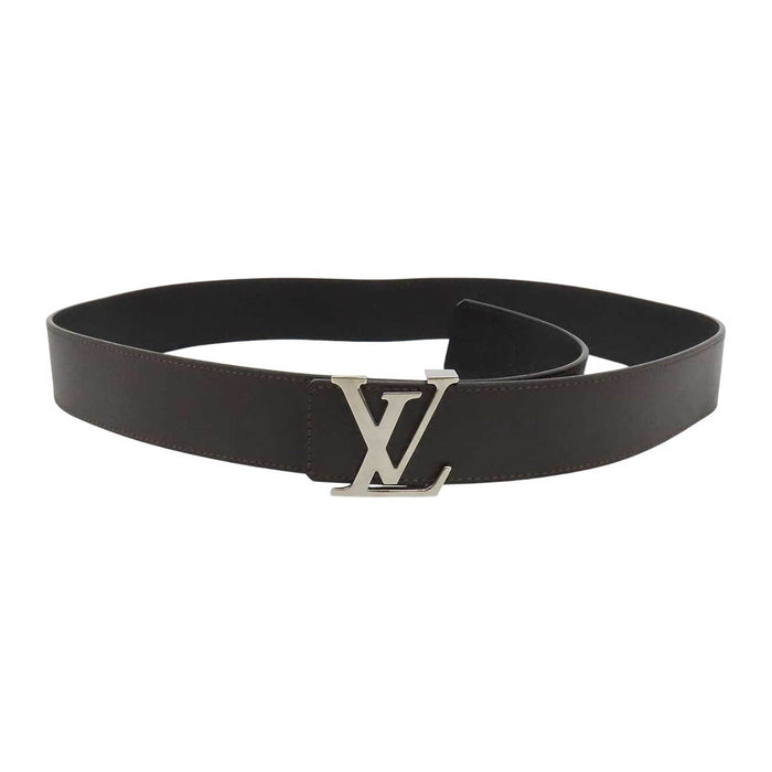 LOUIS VUITTON 
LV Leather Silver-Tone 
Ceinture Reversible Belt 40MM