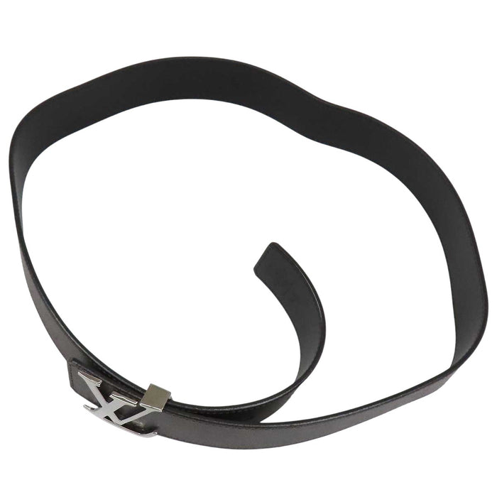 LOUIS VUITTON 
LV Leather Silver-Tone 
Ceinture Reversible Belt 40MM