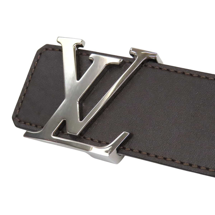 LOUIS VUITTON 
LV Leather Silver-Tone 
Ceinture Reversible Belt 40MM