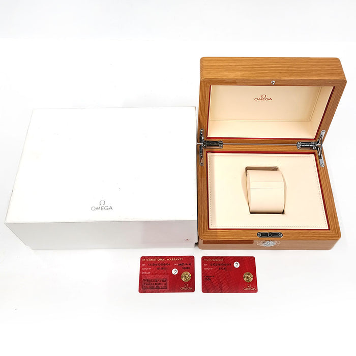 OMEGA 
Constellation Co-Axial 
With box and papers