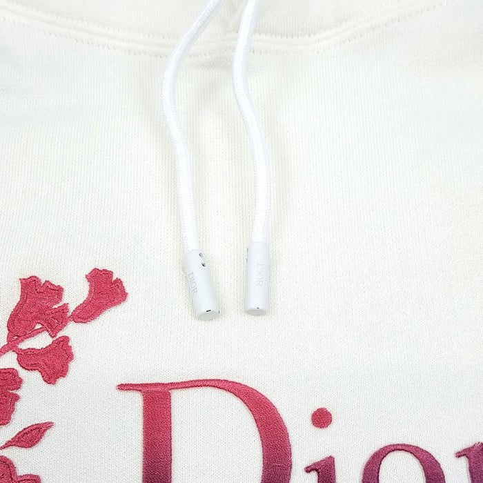 Dior 
cotton fleece-back sweatshirt 
logo embroidered hoodie 
Dior Homme