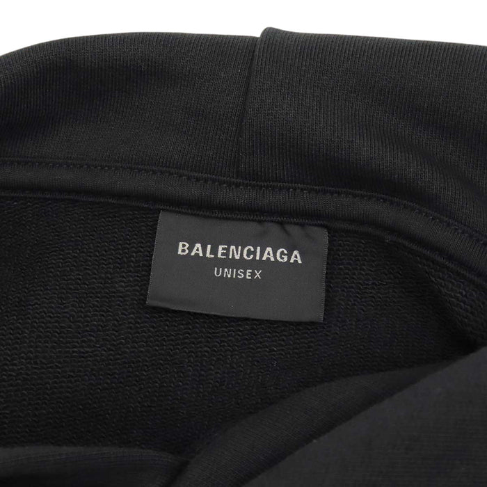 BALENCIAGA 
コットン スウェット 
ロゴ プリント フーディ