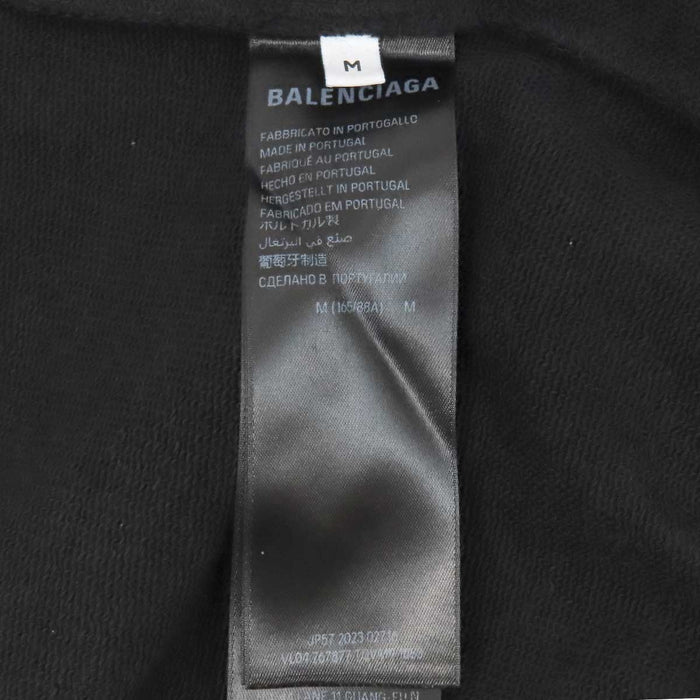 BALENCIAGA 
コットン スウェット 
ロゴ プリント フーディ