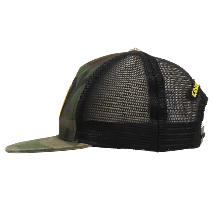 CHROME HEARTS 
Wappen Cross Ball Mesh 
CH Plus Patch Camouflage Trucker Cap