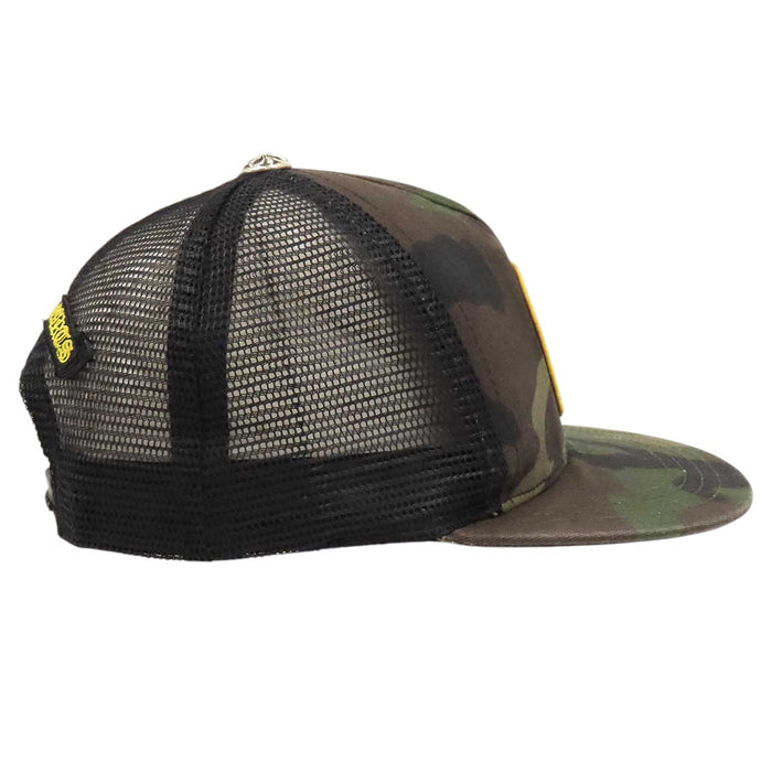 CHROME HEARTS 
Wappen Cross Ball Mesh 
CH Plus Patch Camouflage Trucker Cap