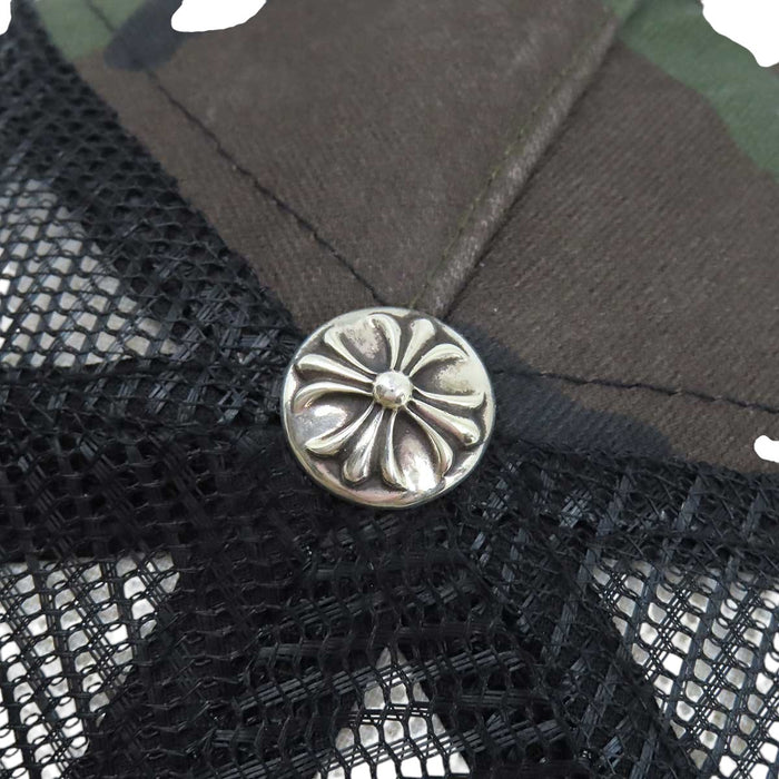 CHROME HEARTS 
Wappen Cross Ball Mesh 
CH Plus Patch Camouflage Trucker Cap