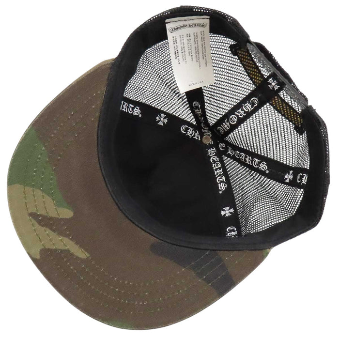CHROME HEARTS 
Wappen Cross Ball Mesh 
CH Plus Patch Camouflage Trucker Cap