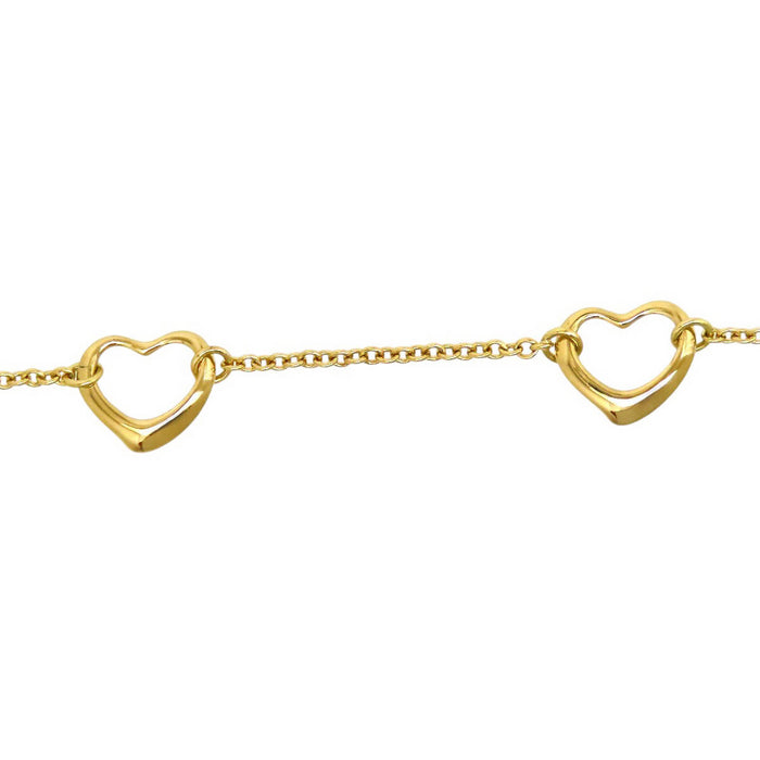 TIFFANY&Co. 
オープンハート ブレスレット 5Pモチーフ