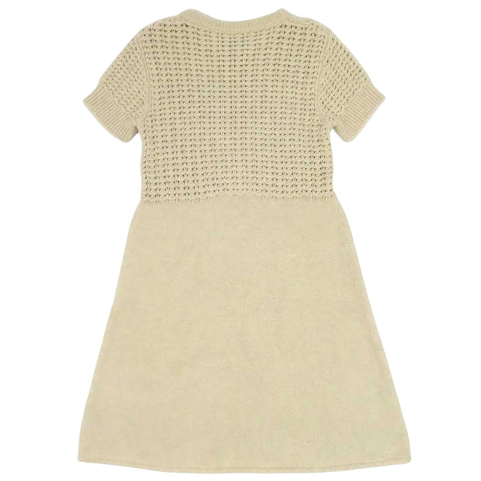 CHANEL 
09A COCO CC ロゴ ウール カシミヤ 
ココマーク ニット ショートスリーブ ワンピース 
シャネルスポーツ
