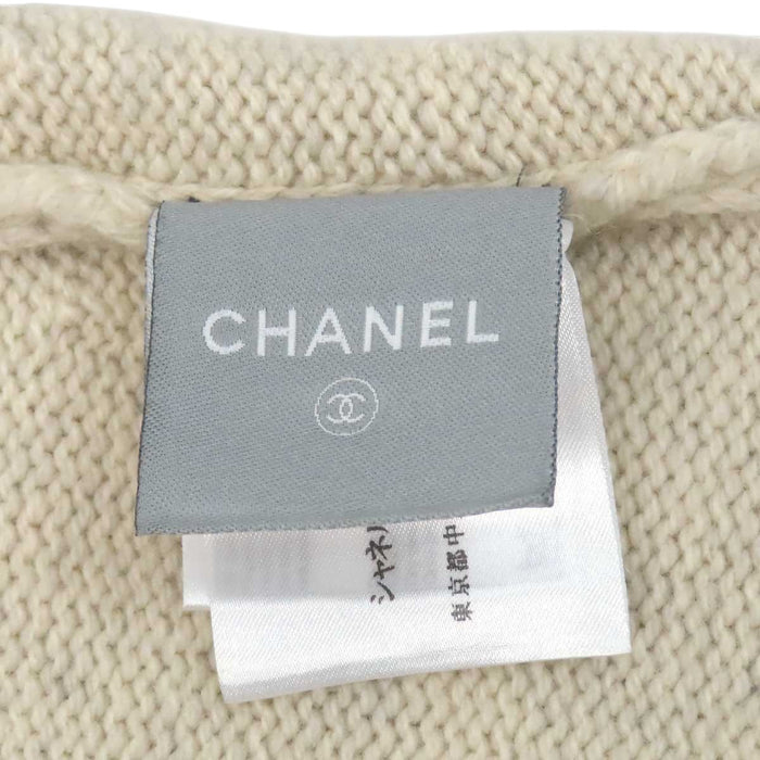 CHANEL 
09A COCO CC ロゴ ウール カシミヤ 
ココマーク ニット ショートスリーブ ワンピース 
シャネルスポーツ