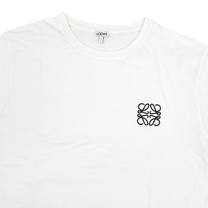 LOEWE 
コットン クルーネック 
アナグラム 刺繍 Tシャツ