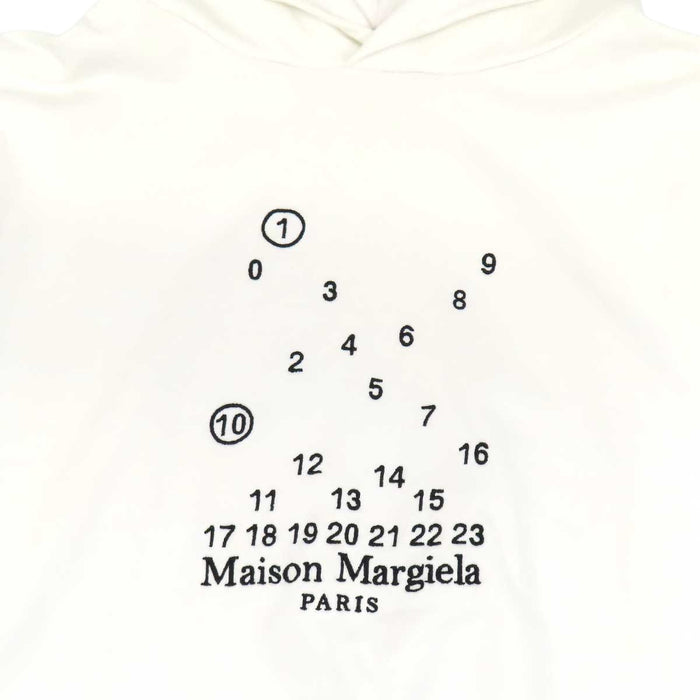 Maison Margiela 
4ステッチ ロゴ スウェット コットン 
カレンダー グラフィック フーデッド パーカー
