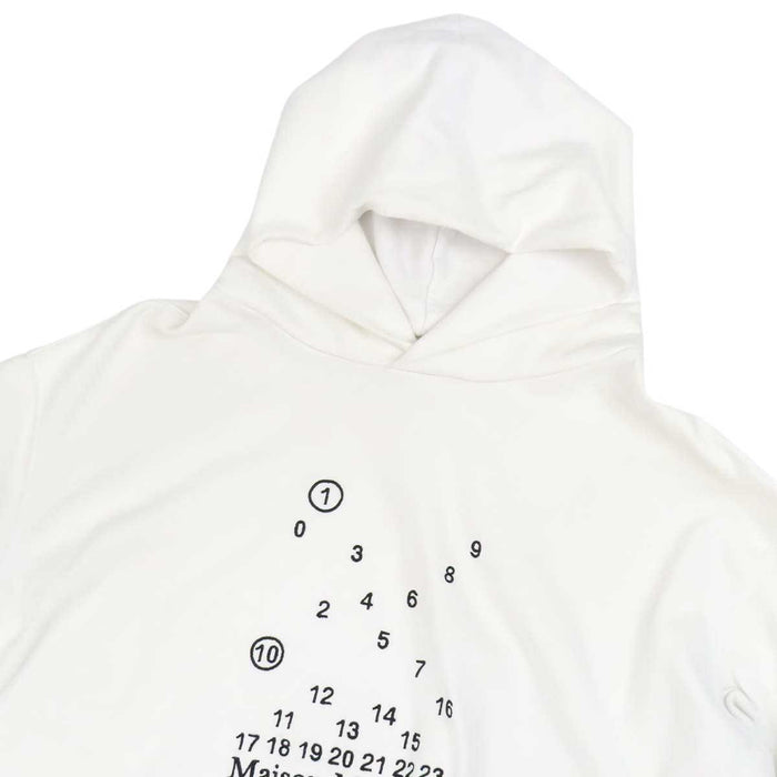 Maison Margiela 
4ステッチ ロゴ スウェット コットン 
カレンダー グラフィック フーデッド パーカー
