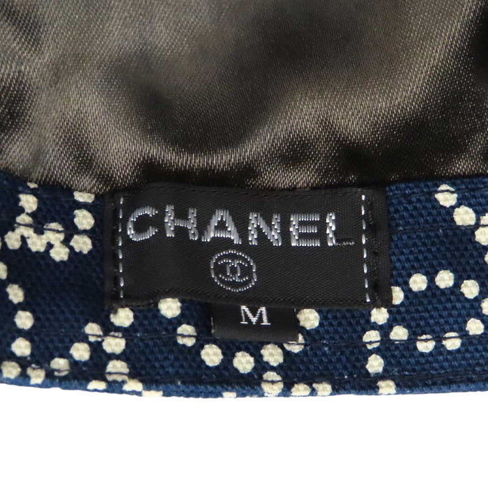 CHANEL 
COCO CC ロゴ コットン 
ココマーク 総柄 キャップ