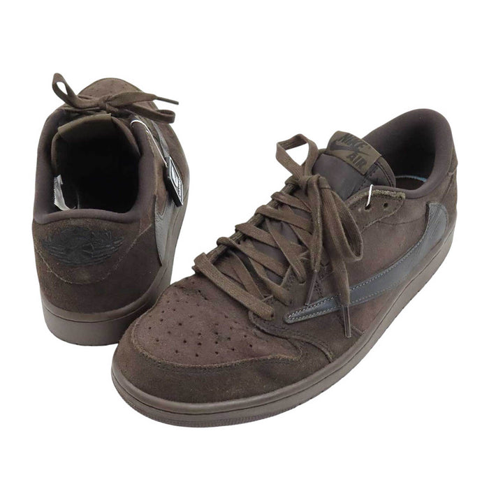 NIKE 
TRAVIS SCOTT AIR JORDAN 1 LOW レースアップ スエード レザー 
×トラヴィススコット エア ジョーダン スニーカー