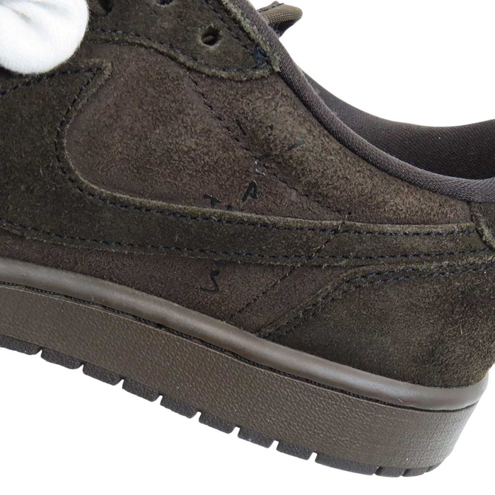 NIKE 
TRAVIS SCOTT AIR JORDAN 1 LOW レースアップ スエード レザー 
×トラヴィススコット エア ジョーダン スニーカー