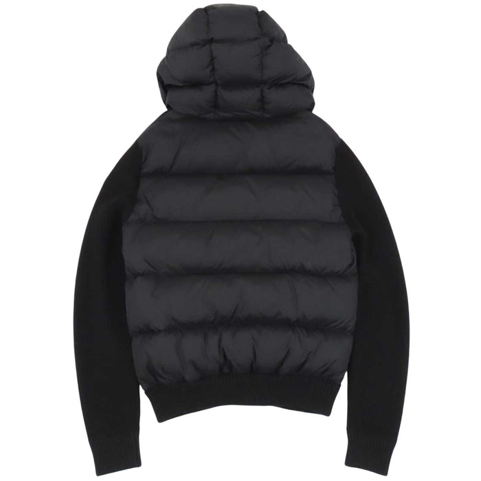 MONCLER 
Marione Tricott patch nylon wool-blend 
MAGLIONE knit-paneled down jacket