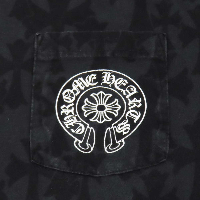 CHROME HEARTS 
CHプラス ホースシュー スクロールラベル コットン 
グレイブヤード セメタリークロス Tシャツ