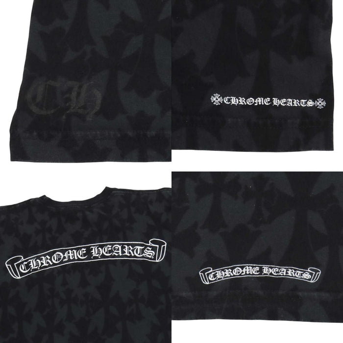 CHROME HEARTS 
CHプラス ホースシュー スクロールラベル コットン 
グレイブヤード セメタリークロス Tシャツ