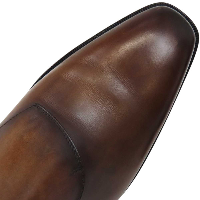Berluti 
ロゴ スクリット モンクストラップ 
スカーズ デムジュール レザーシューズ カリグラフィ