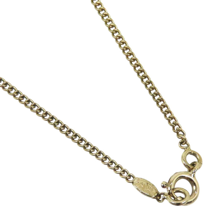 CHANEL 
COCO CC Logo Gold-Tone Metal 06V 
Coco Mark Necklace