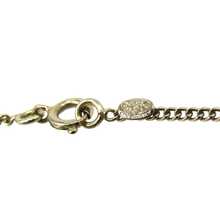 CHANEL 
COCO CC Logo Gold-Tone Metal 06V 
Coco Mark Necklace