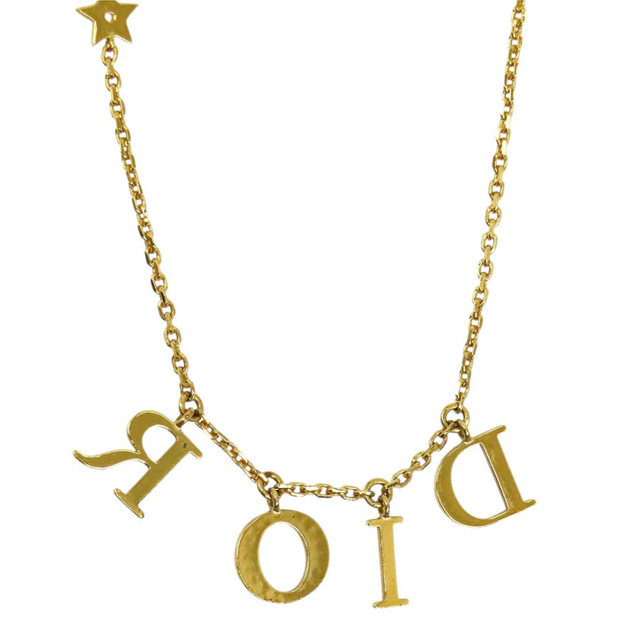 Dior 
Logo Star Rhinestone Gold-Tone Metal 
Dio(r)evolution Dior Evolution Necklace