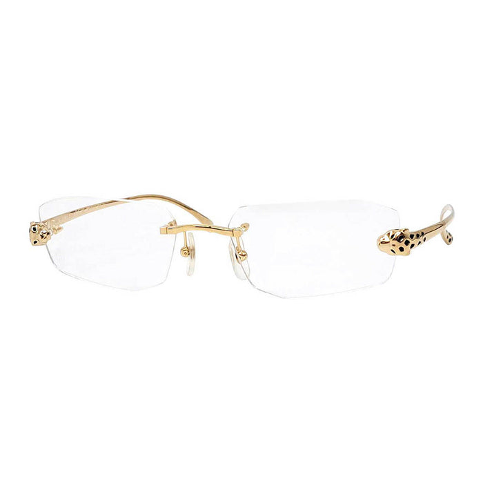 CARTIER 
Rectangle Leopard 
Panthère Rimless Eyewear