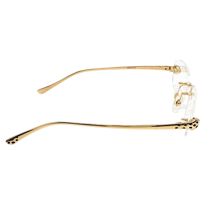 CARTIER 
Rectangle Leopard 
Panthère Rimless Eyewear